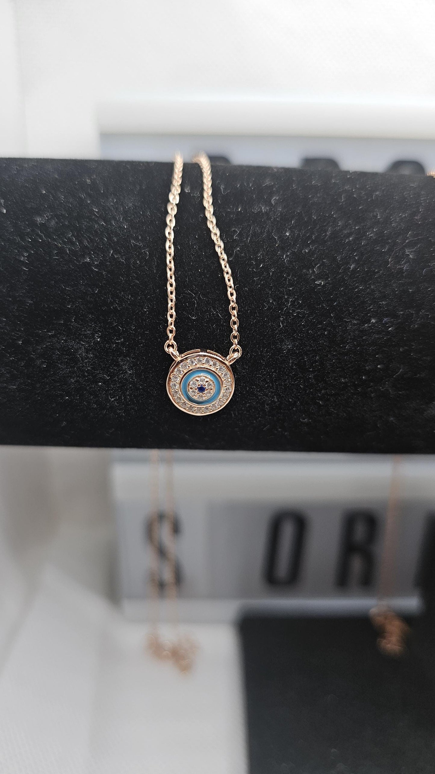 Evil eye and company Sterling silver necklaces