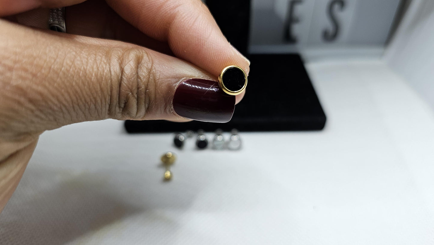 Dot Color Stud Earrings