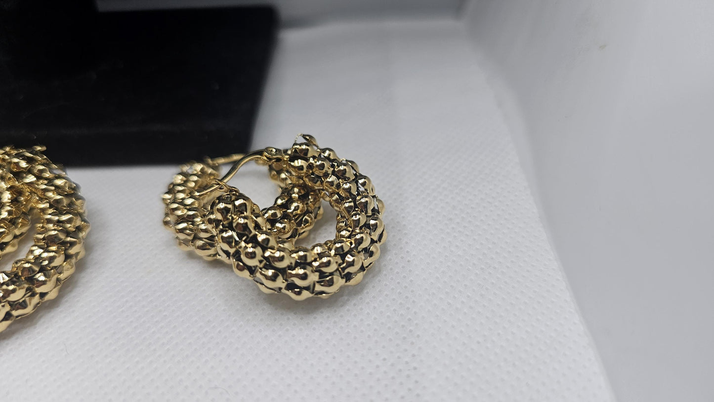 Entwined Hoop Earrings