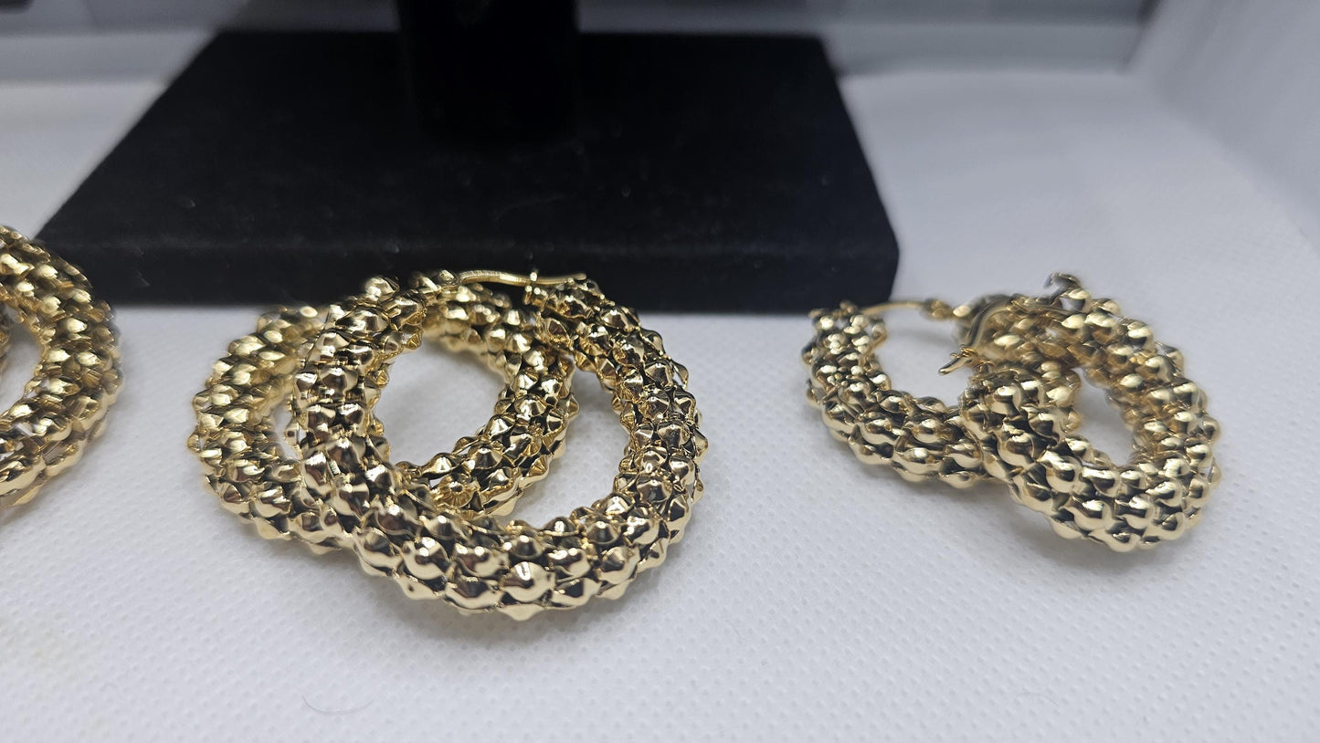 Entwined Hoop Earrings