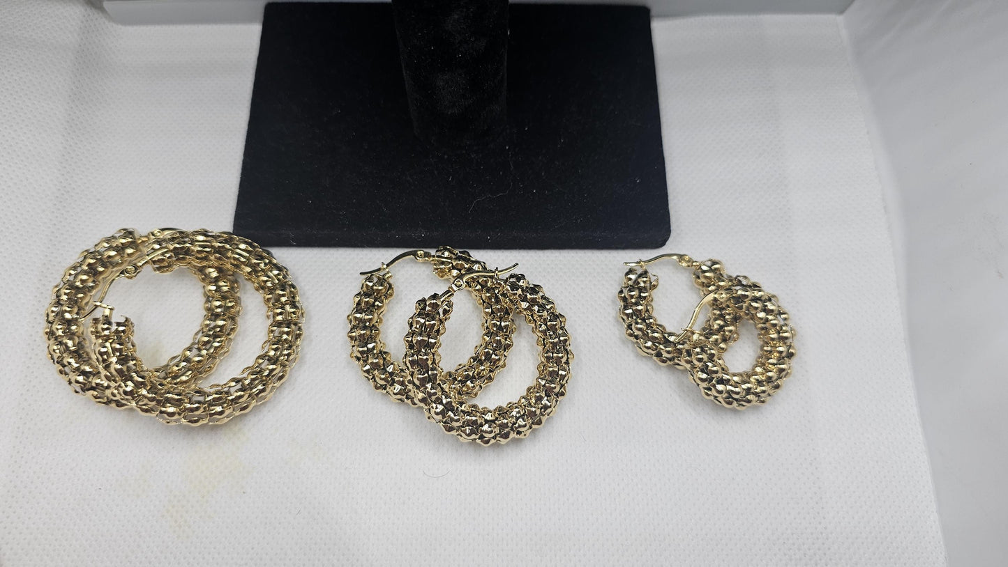 Entwined Hoop Earrings