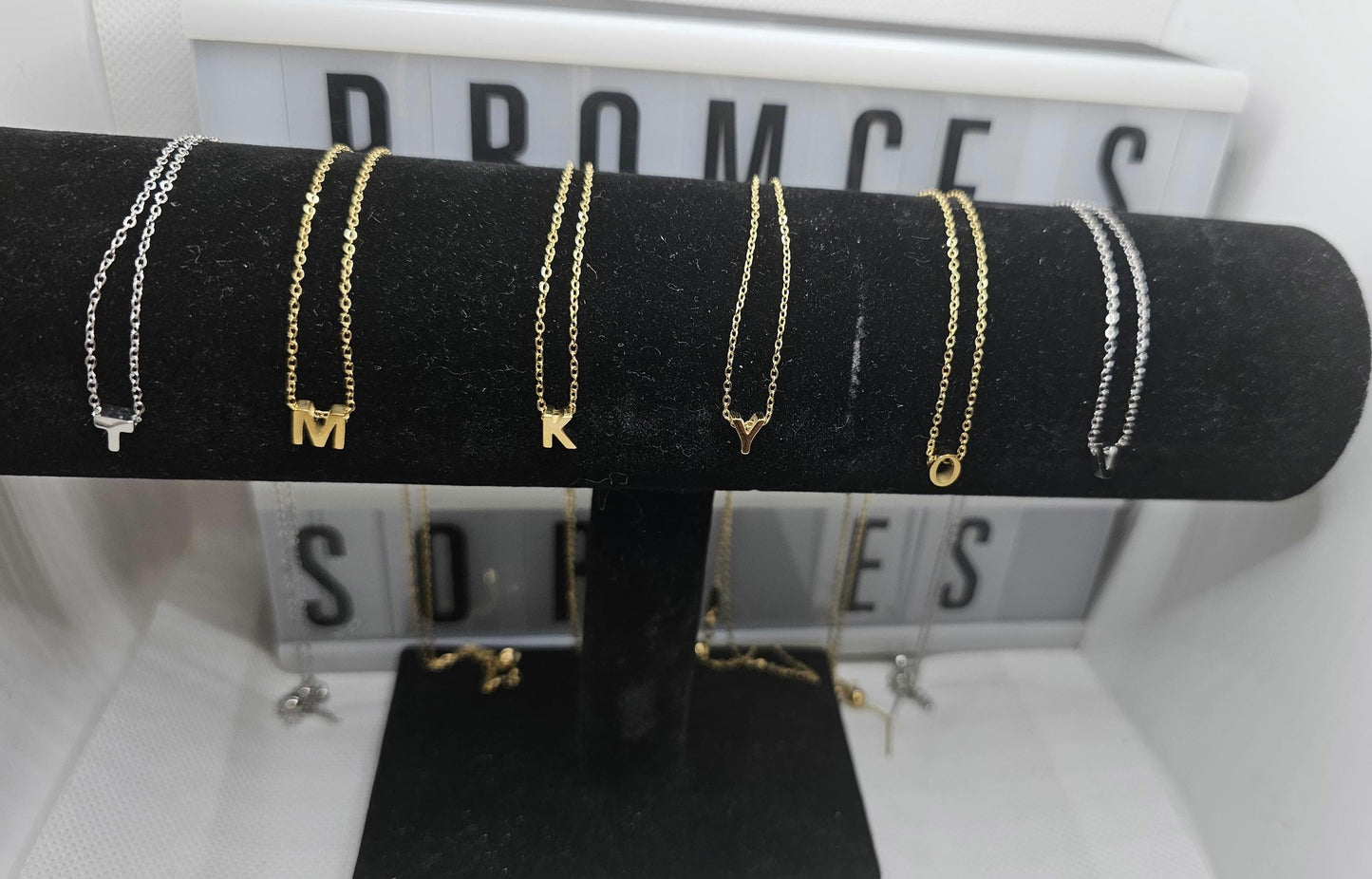 Alpha Dot Necklaces