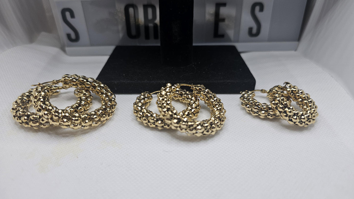 Entwined Hoop Earrings