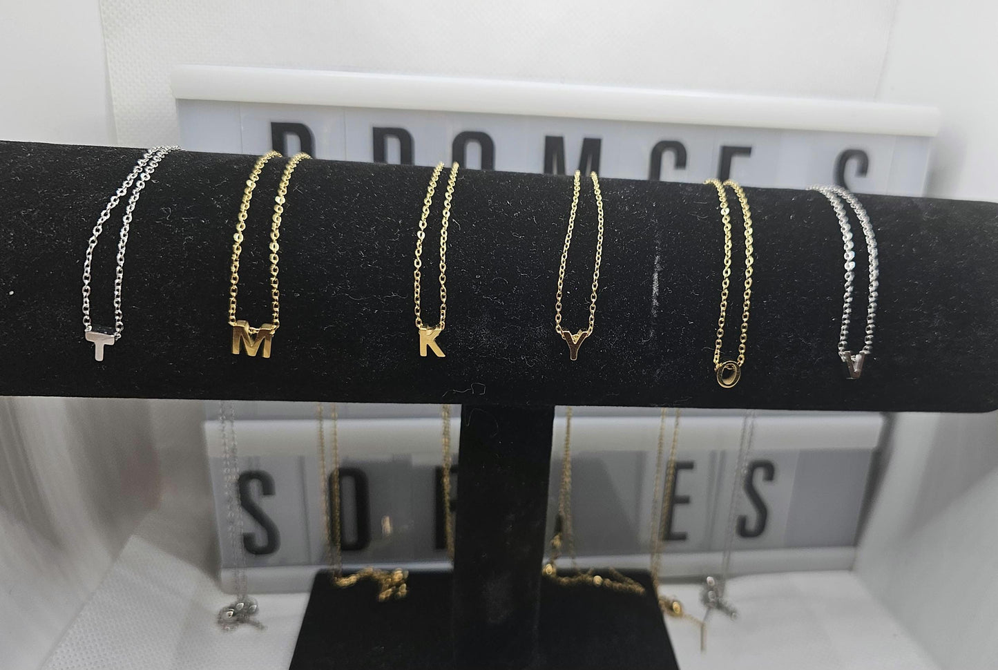 Alpha Dot Necklaces