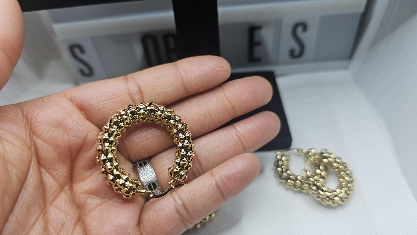 Entwined Hoop Earrings