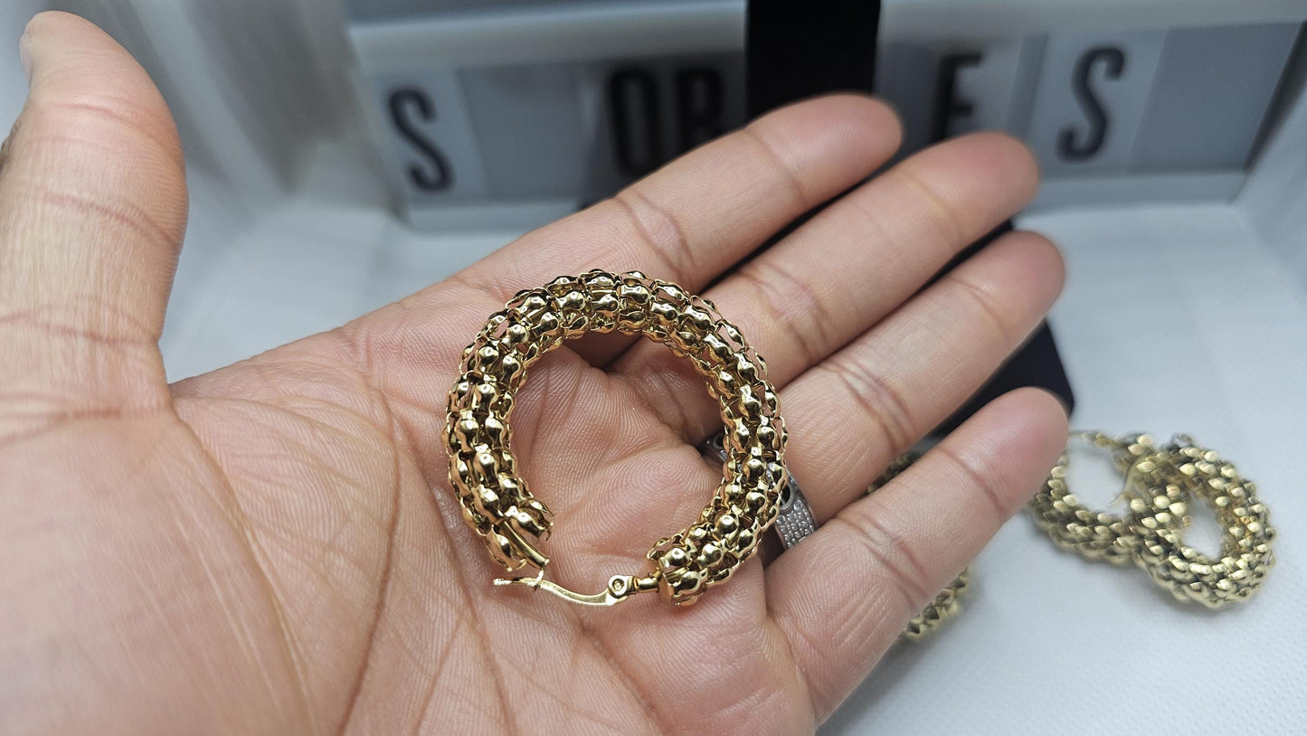 Entwined Hoop Earrings