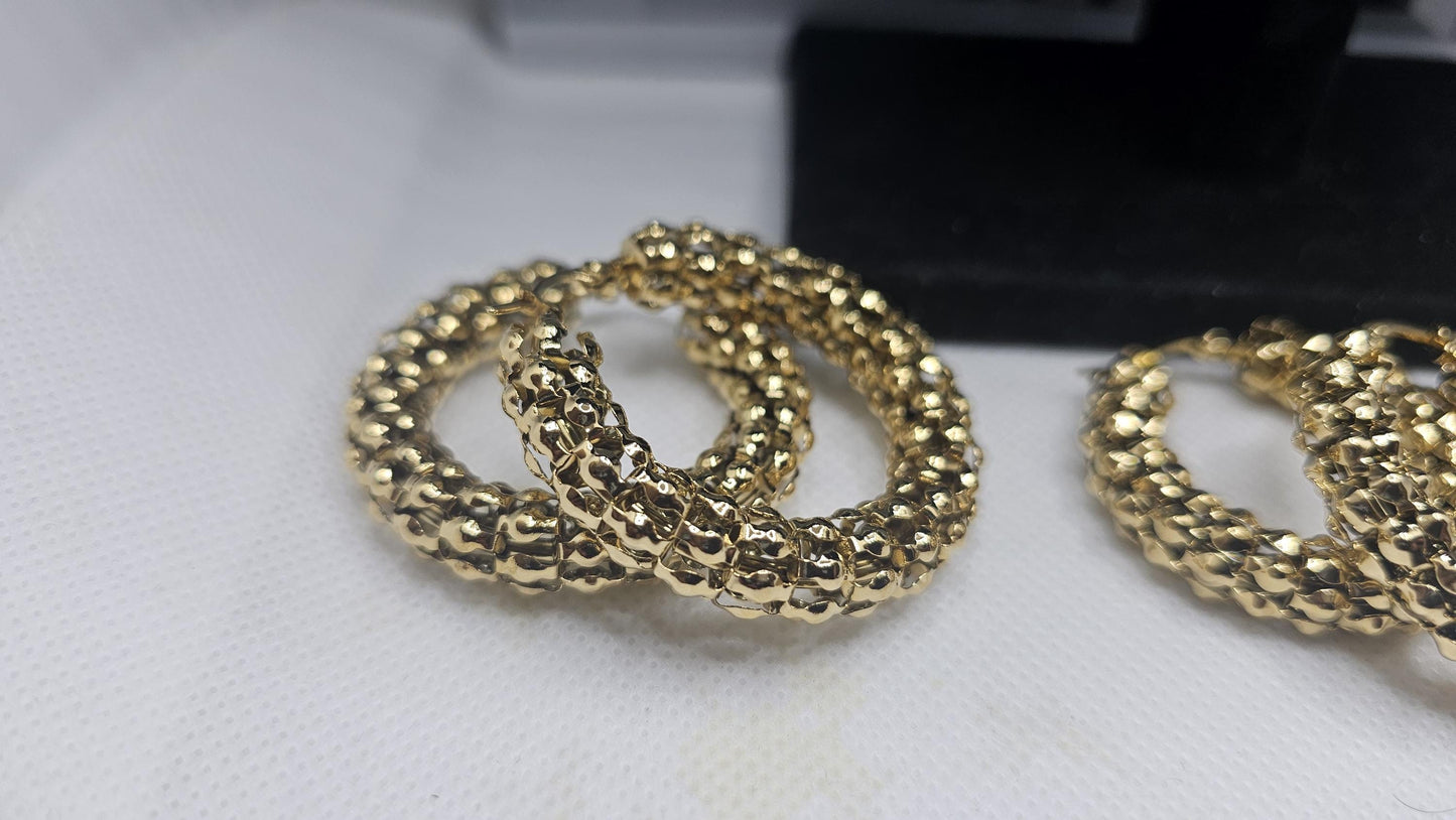 Entwined Hoop Earrings