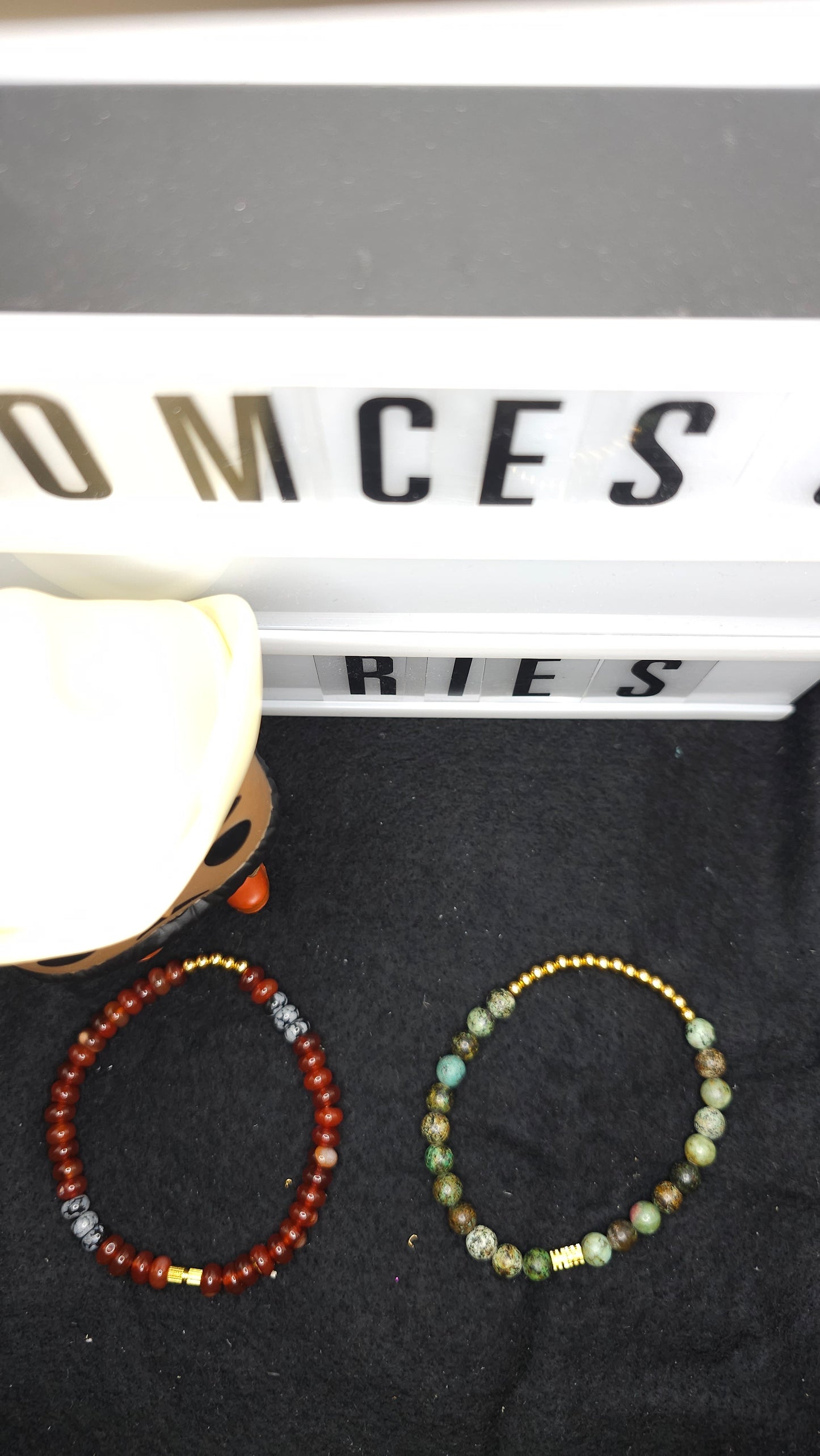 Earth Vibes – Handmade Beaded Bracelet Duo