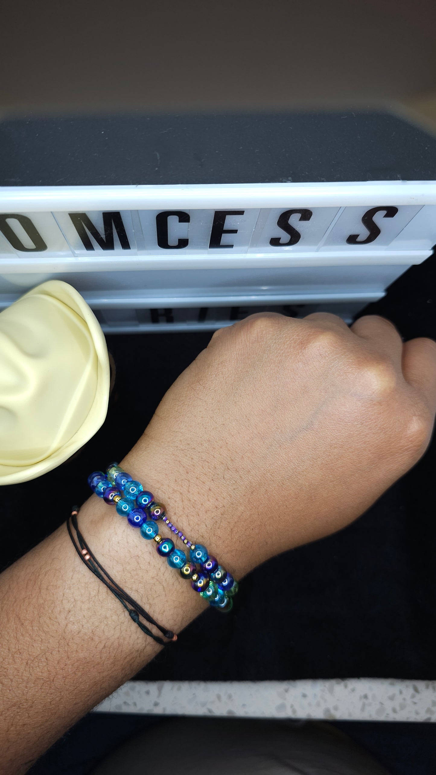Purple Reign Handmade Bead Bracelet Set