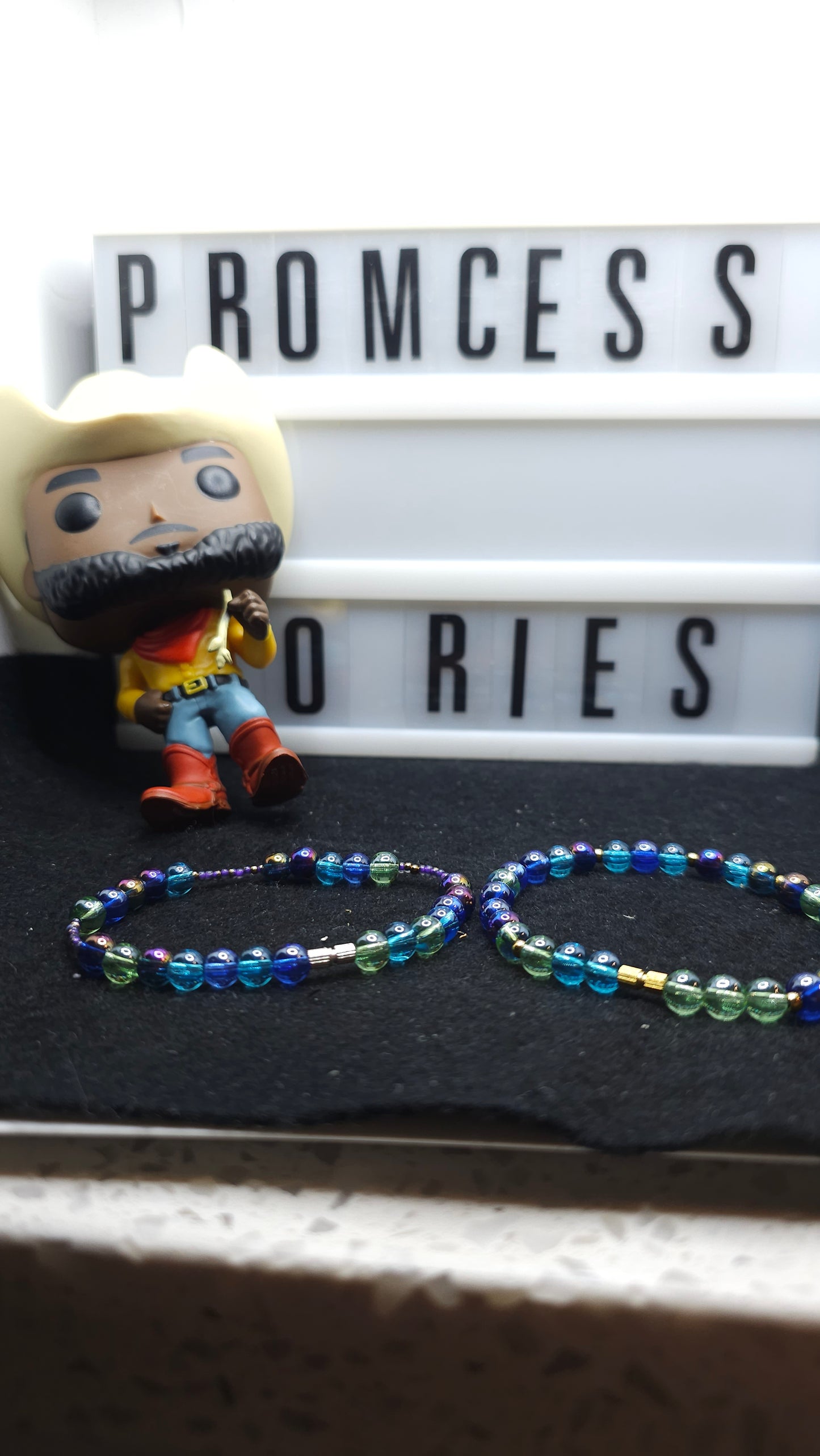 Purple Reign Handmade Bead Bracelet Set