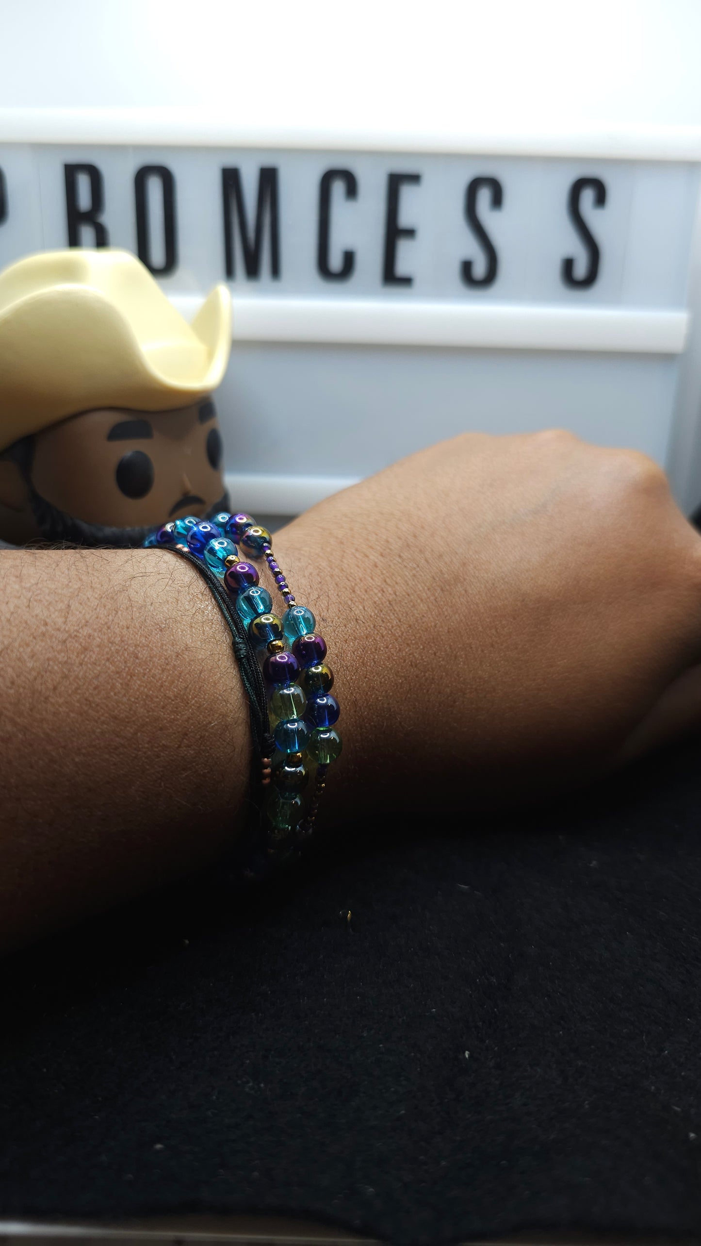 Purple Reign Handmade Bead Bracelet Set