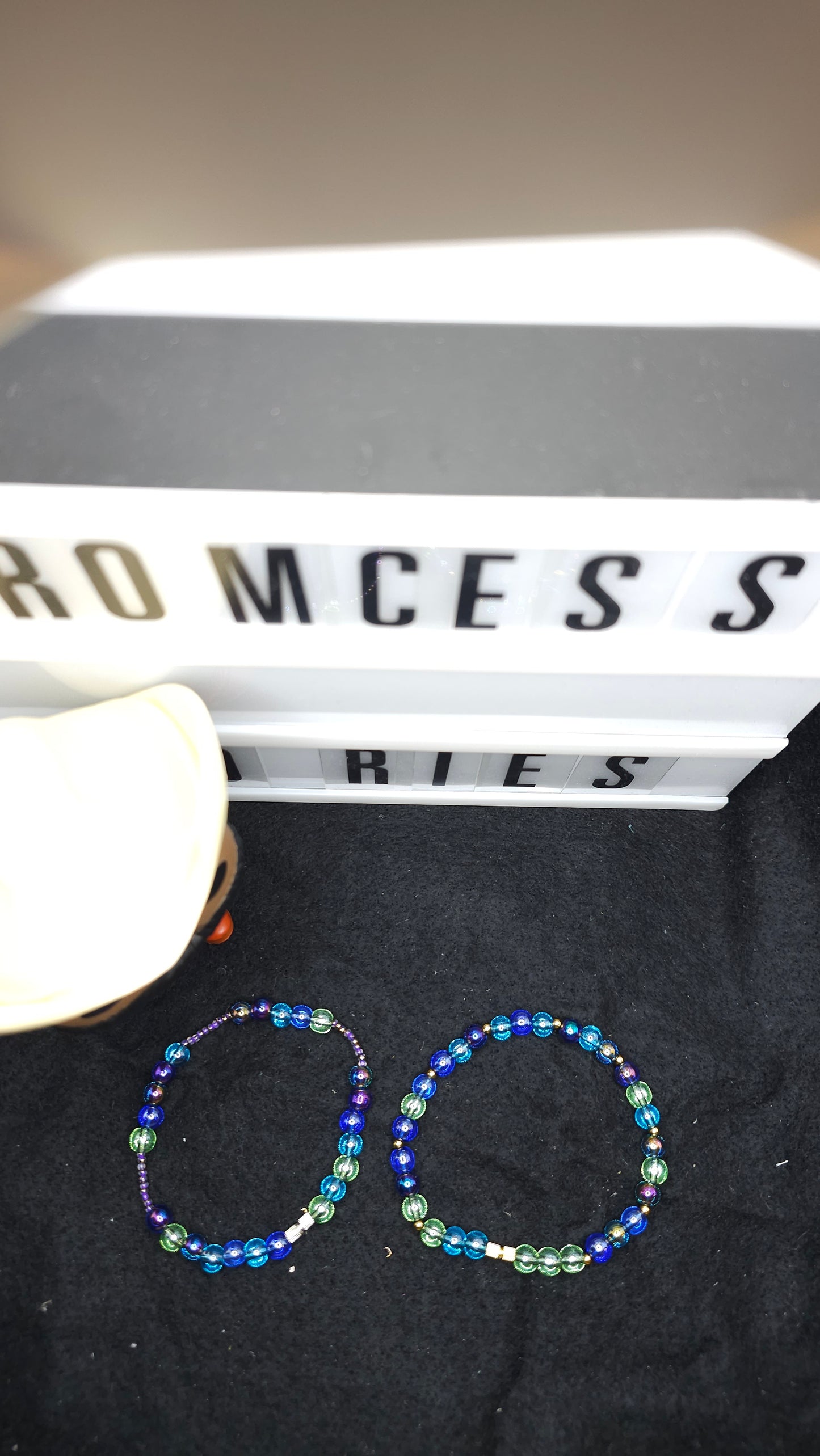 Purple Reign Handmade Bead Bracelet Set