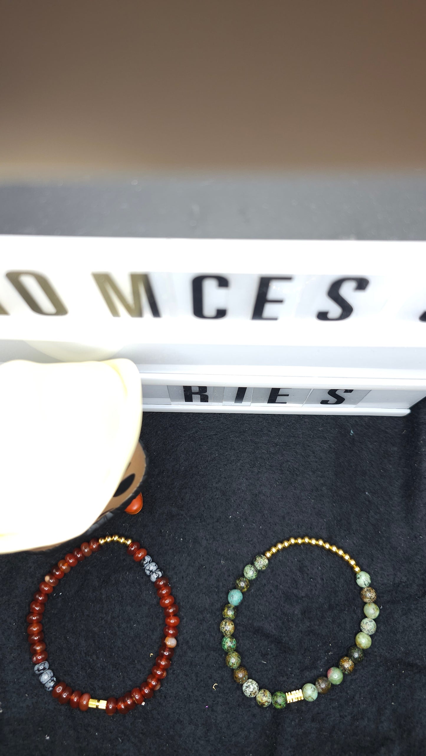 Earth Vibes – Handmade Beaded Bracelet Duo
