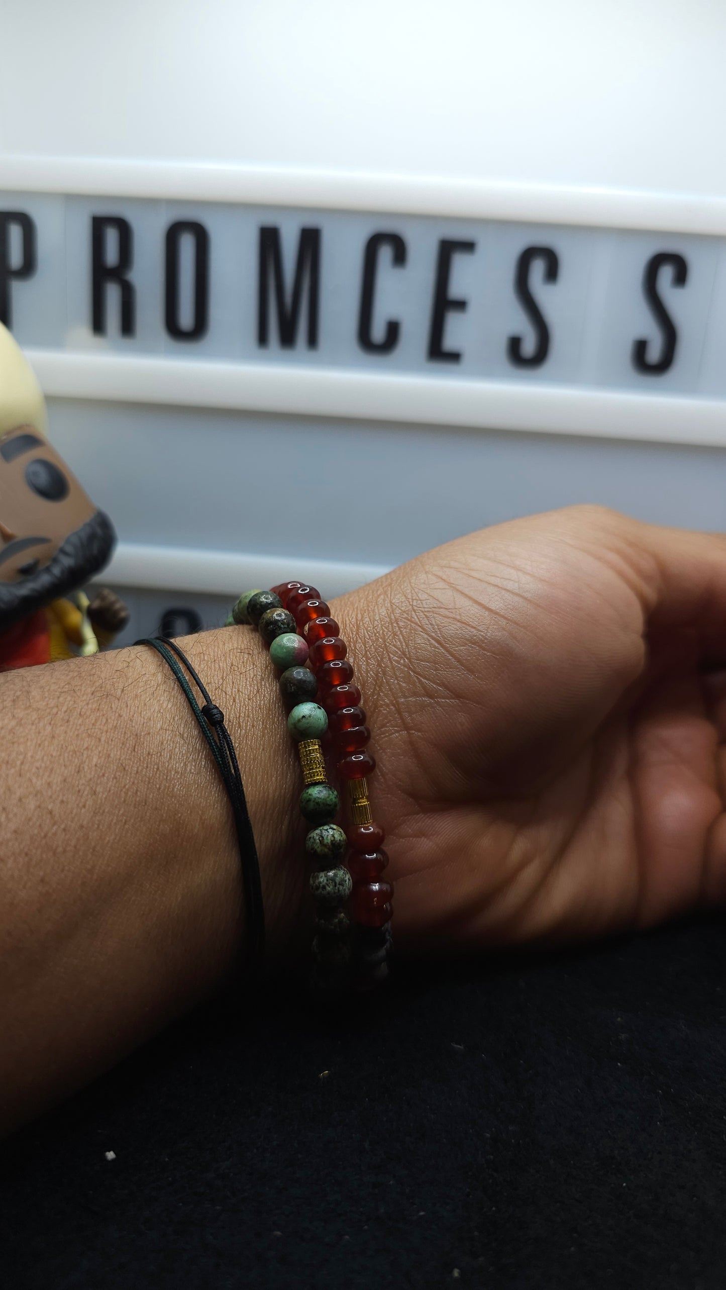 Earth Vibes – Handmade Beaded Bracelet Duo