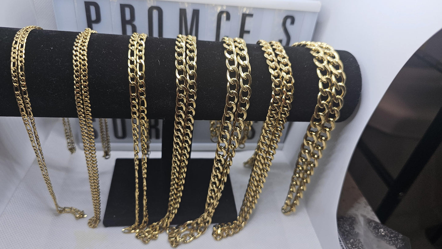 Kairos Cuban style Necklaces (GOLD)