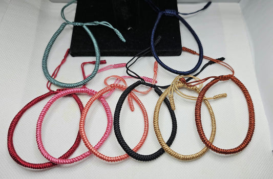 Harmony Tibetan Rope Bracelet ( Solid colors)
