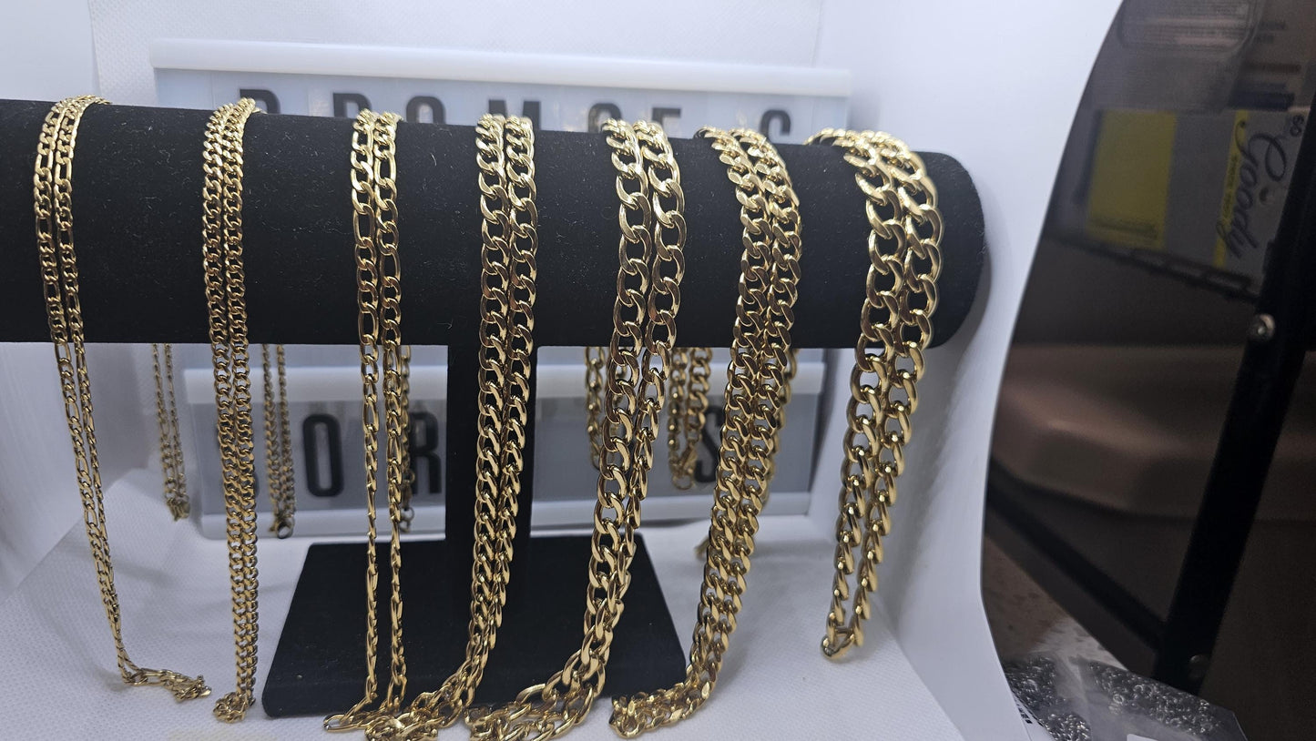Kairos Cuban style Necklaces (GOLD)