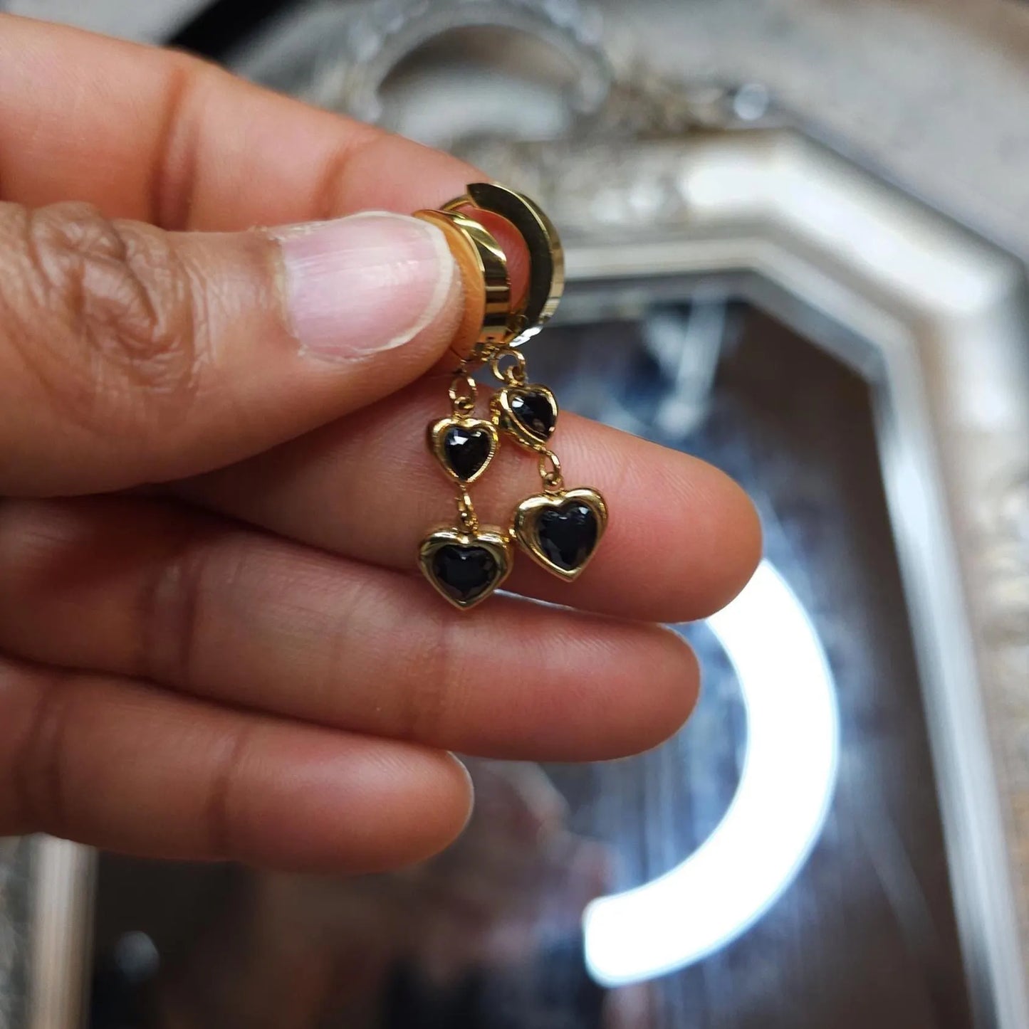 Scarlet and Noir Dangles