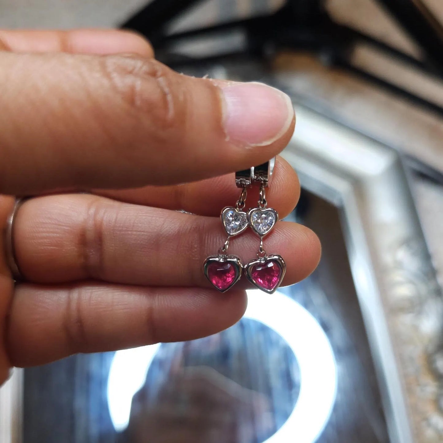 Scarlet and Noir Dangles