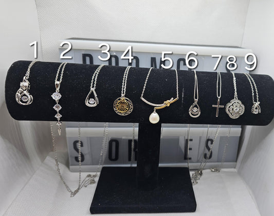 Silver Shine collection necklaces