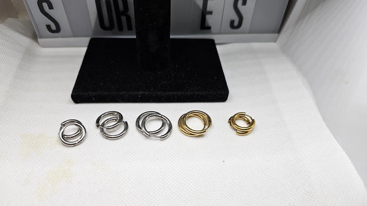 Mini halo hoops earrings