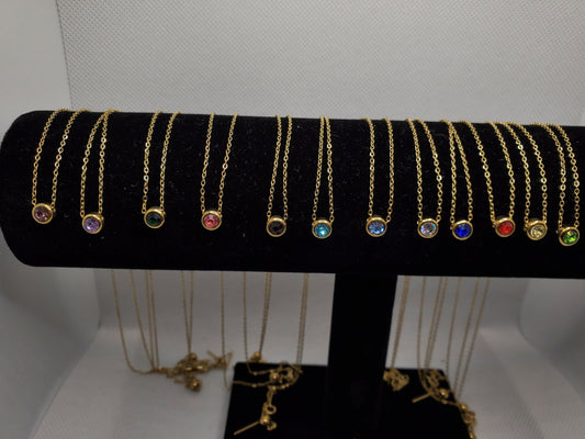 Sparkle birthstone Necklace