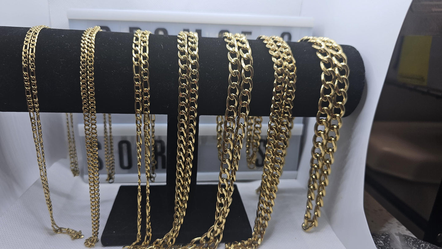 Kairos Cuban style Necklaces (GOLD)