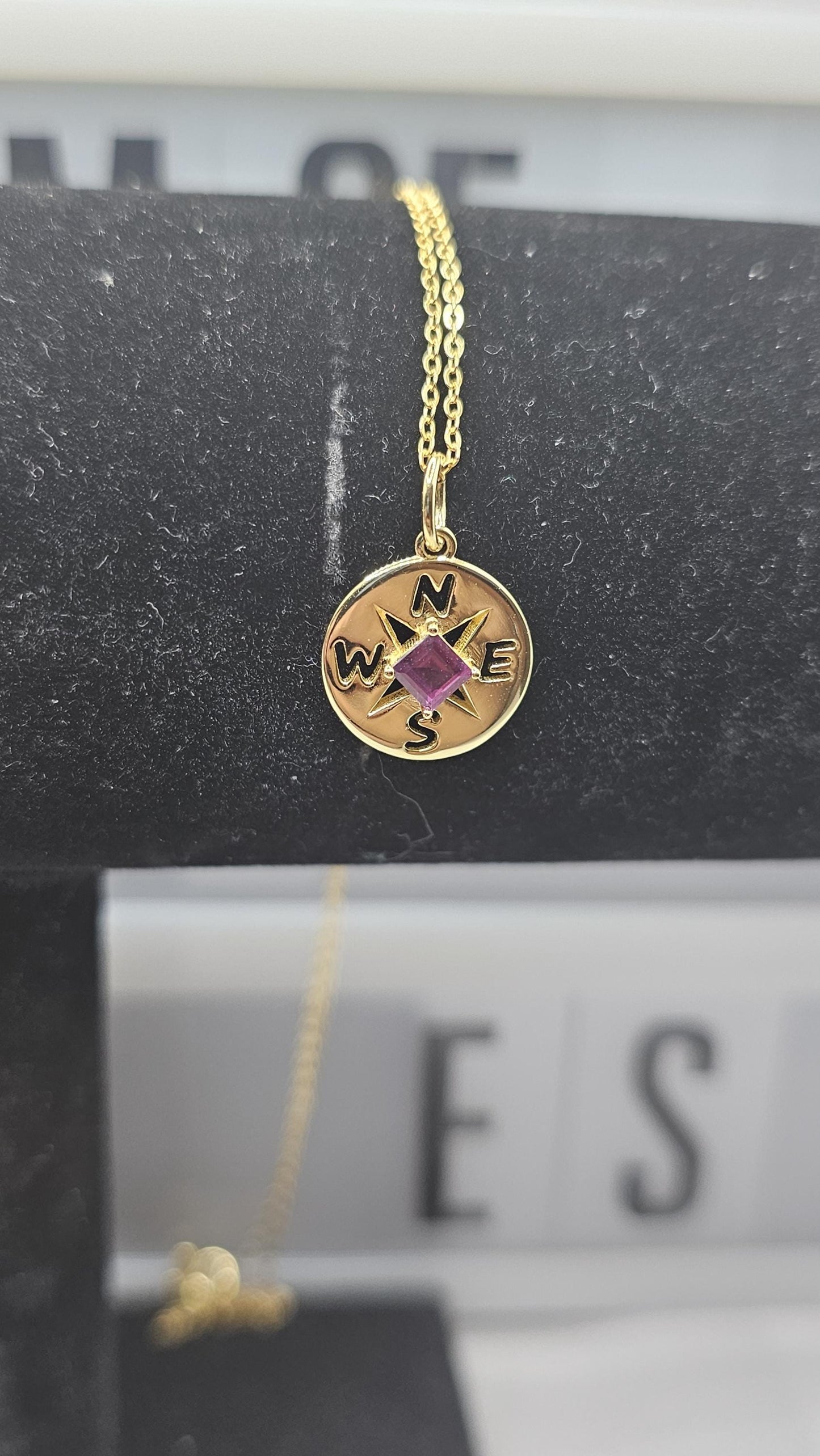 Stones and compass Sterling silver collection necklaces