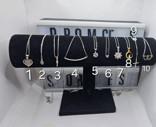 Silver Luxe collection necklaces