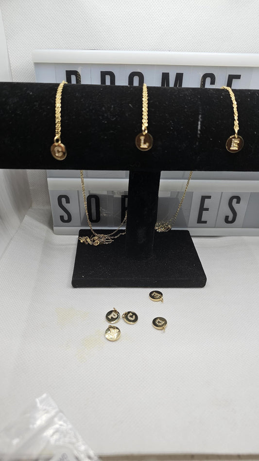 Alpha Glitter Necklaces