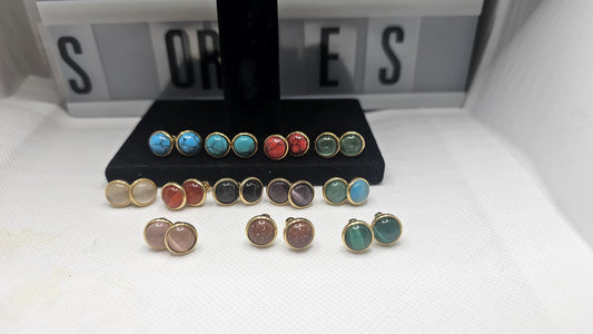 Rainbow Fusion Stud Earrings