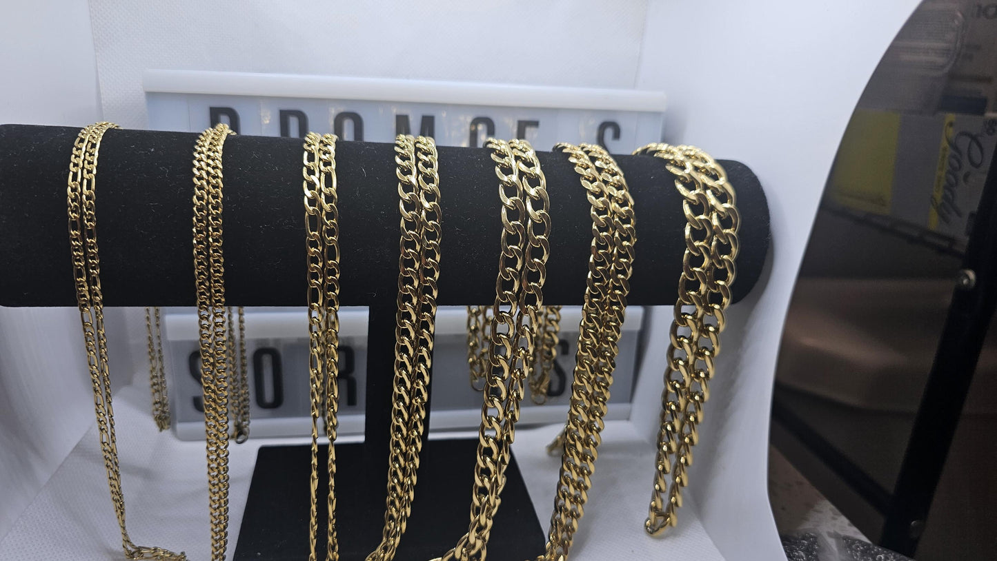 Kairos Cuban style Necklaces (GOLD)