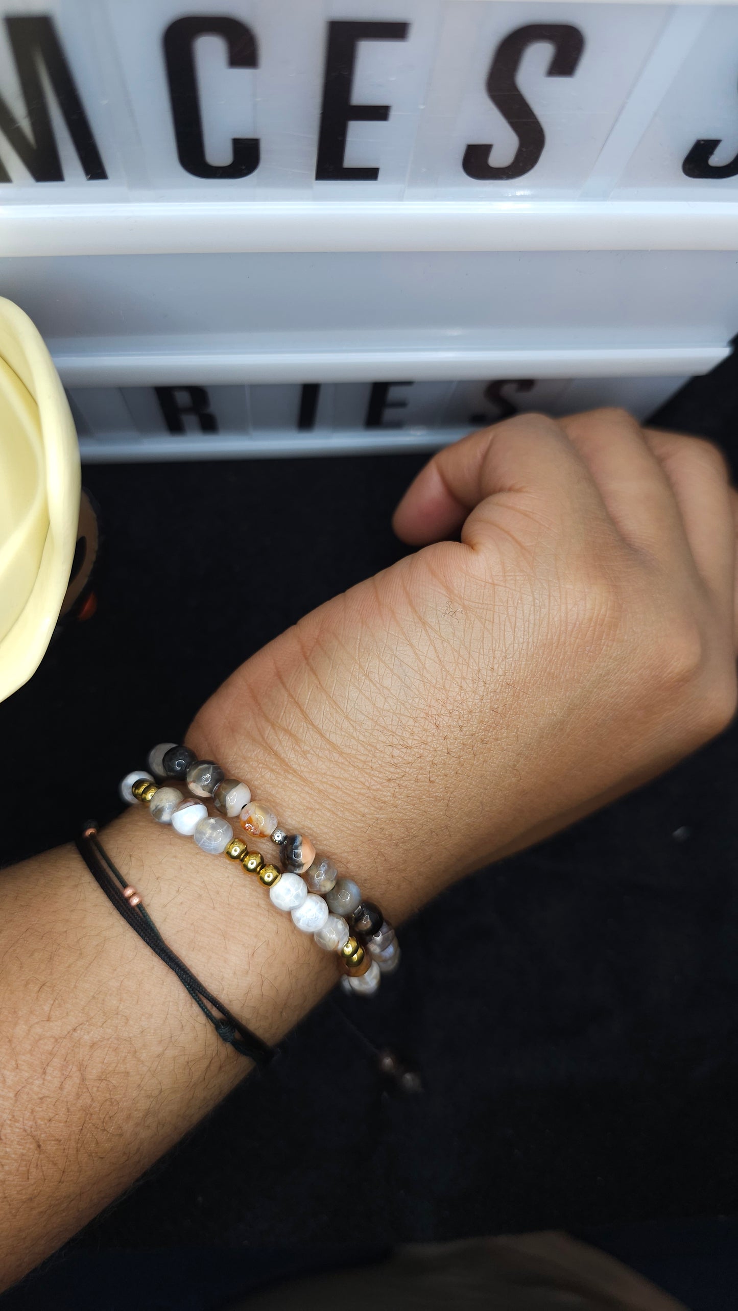 Stormwood – Handmade Black & Brown Beaded Bracelets