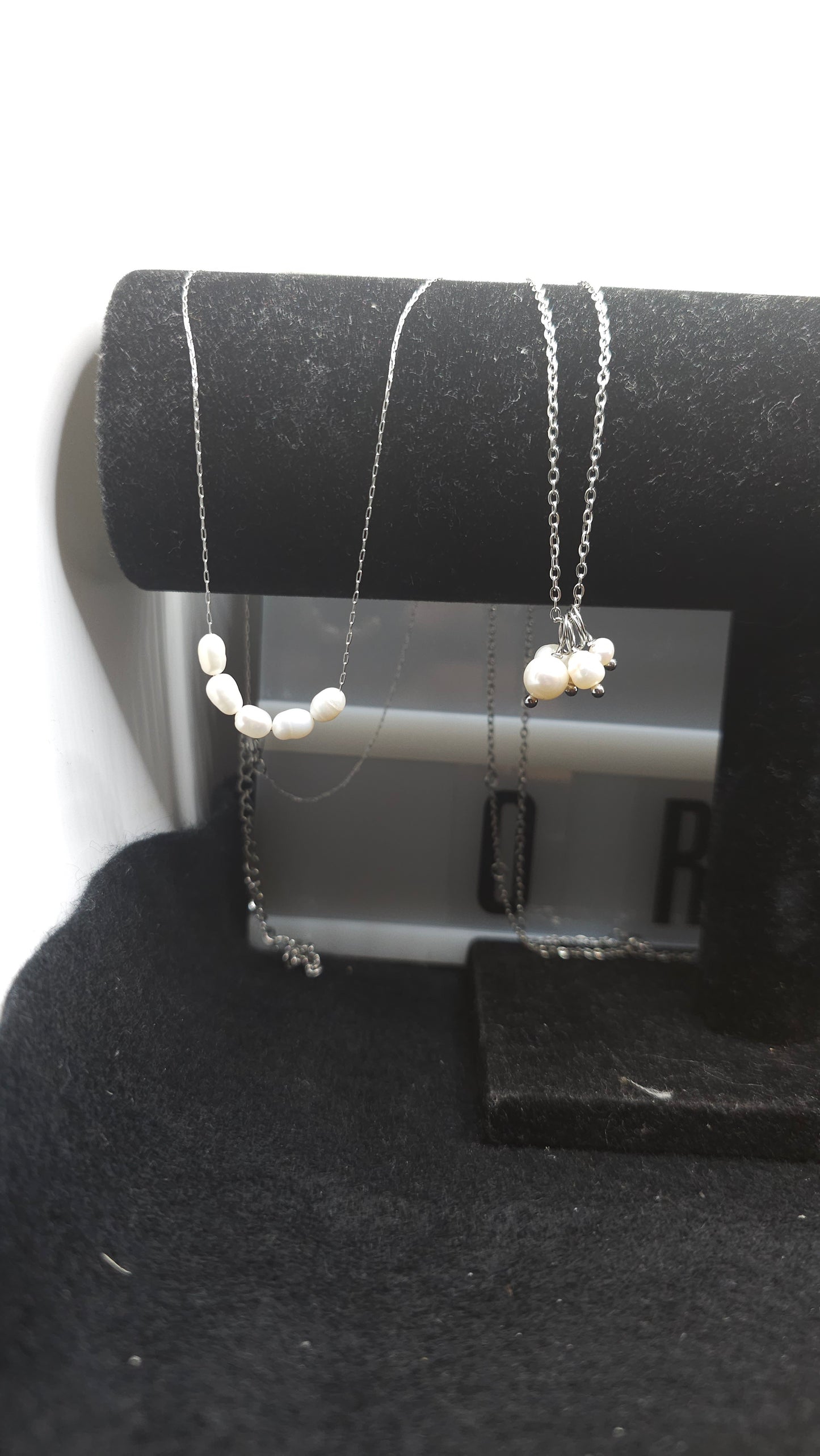 Lustre and steel Necklaces