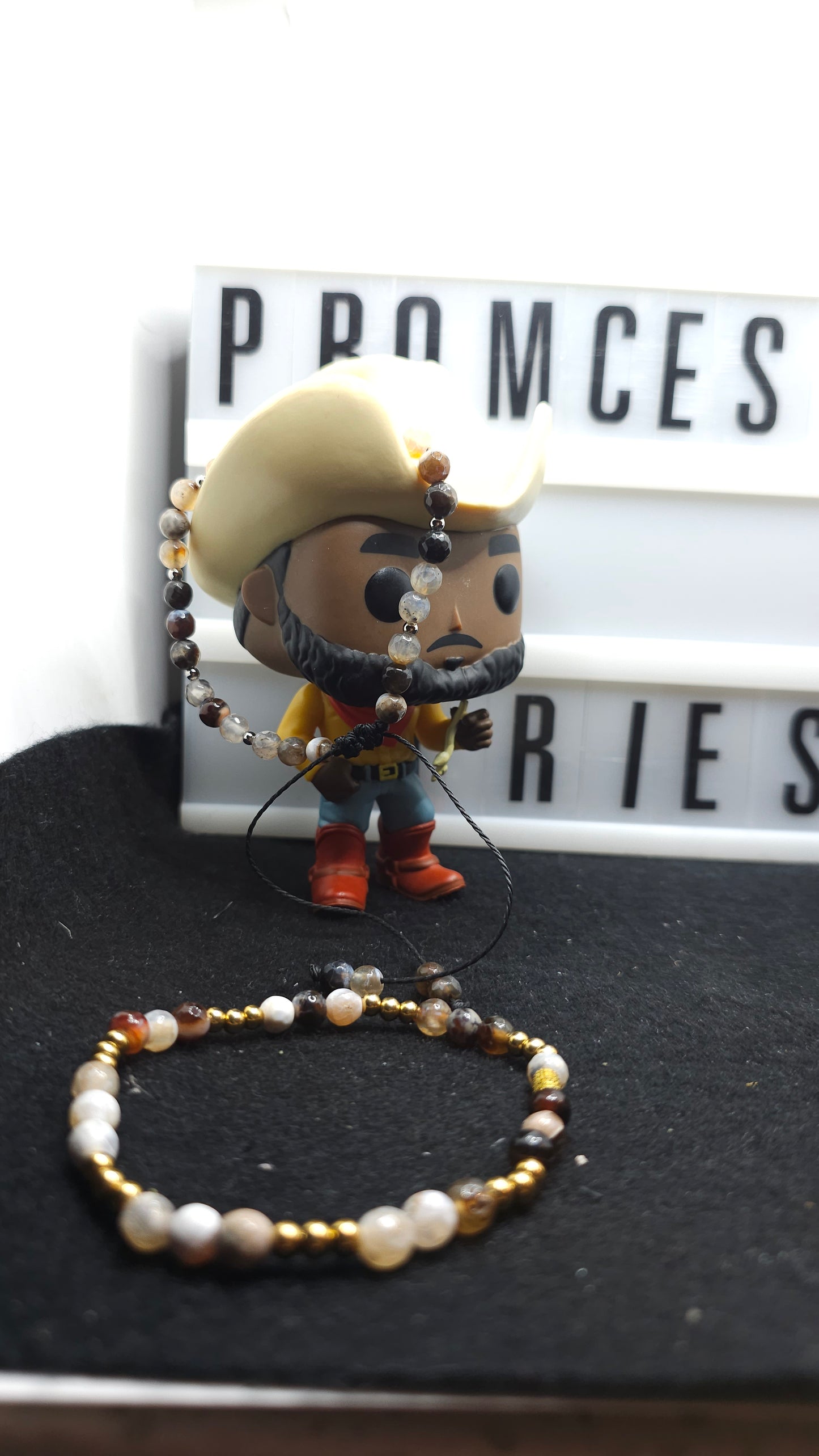 Stormwood – Handmade Black & Brown Beaded Bracelets