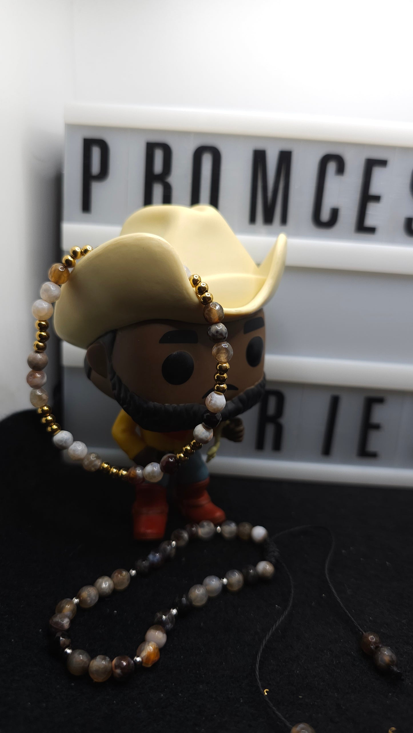 Stormwood – Handmade Black & Brown Beaded Bracelets