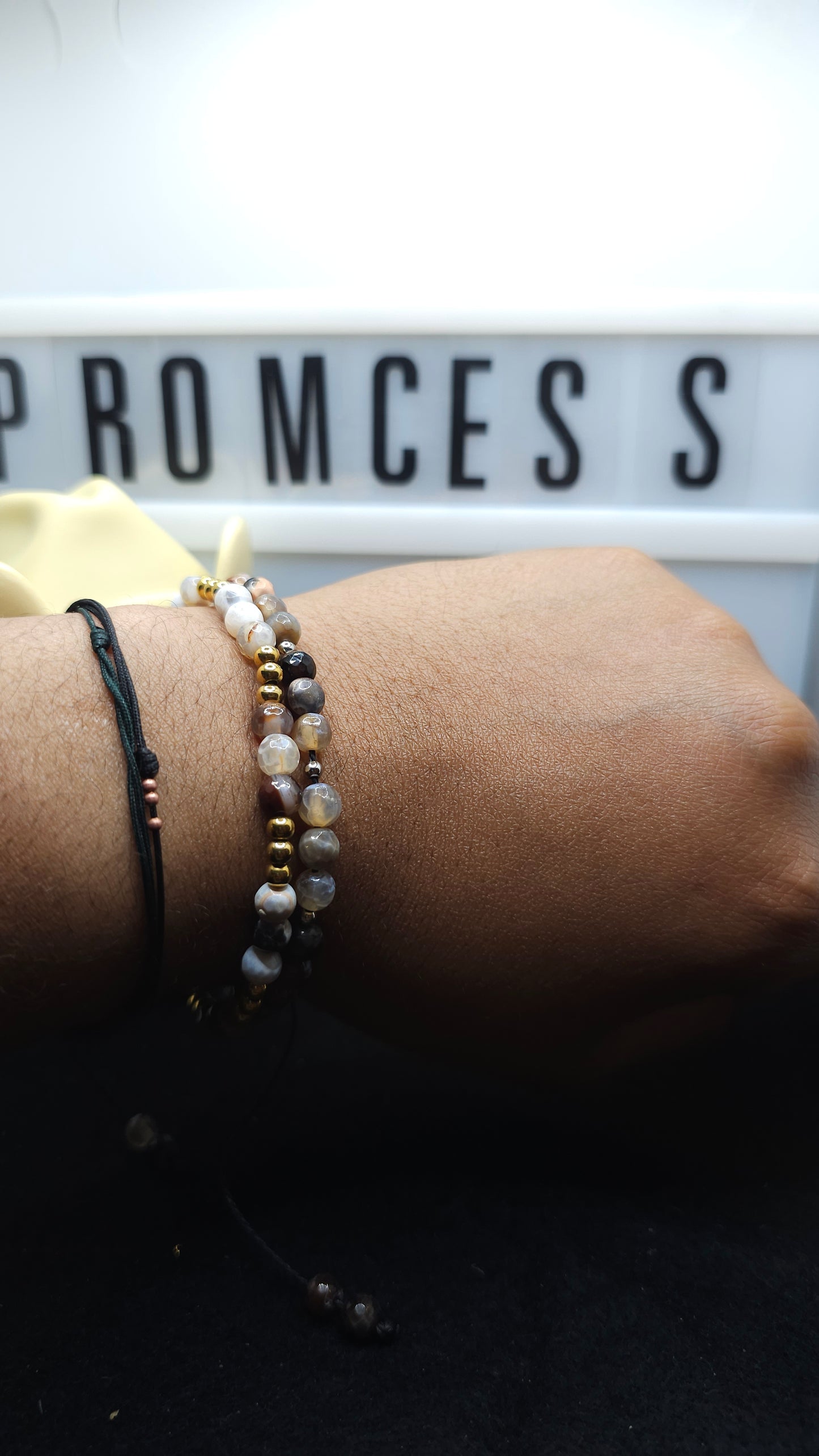 Stormwood – Handmade Black & Brown Beaded Bracelets