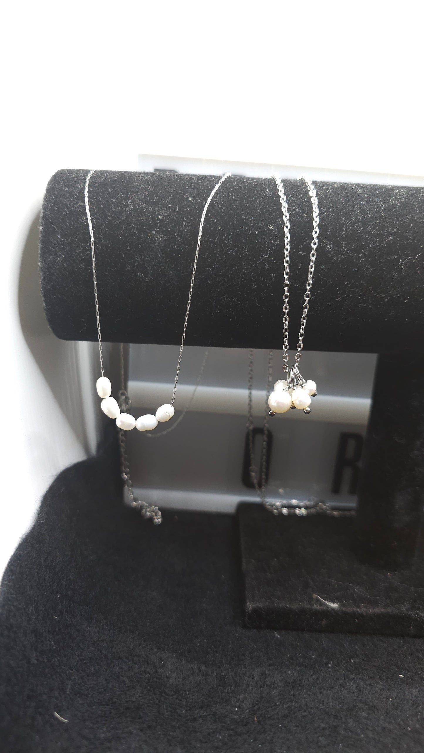 Lustre and steel Necklaces