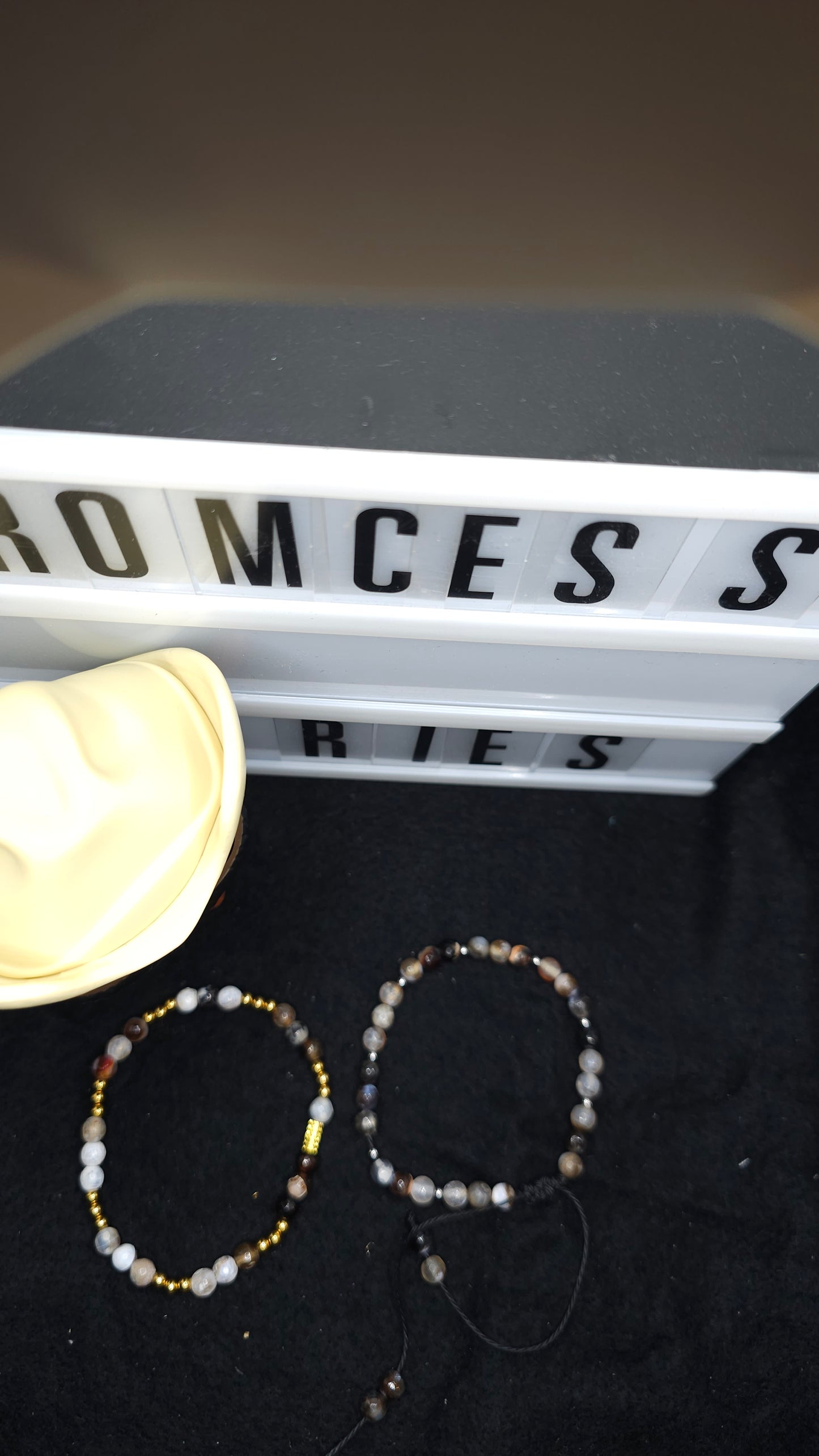 Stormwood – Handmade Black & Brown Beaded Bracelets