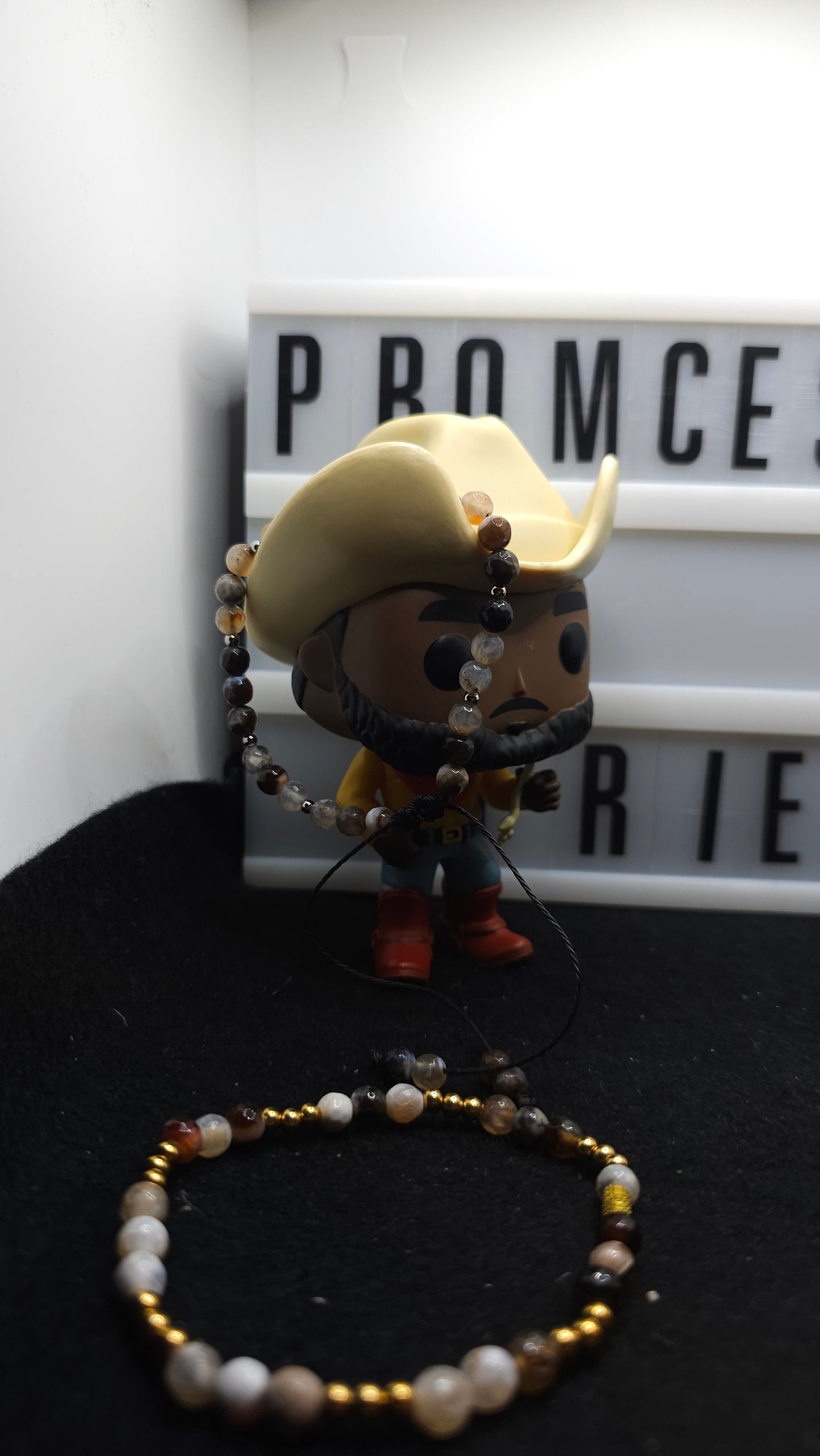 Stormwood – Handmade Black & Brown Beaded Bracelets