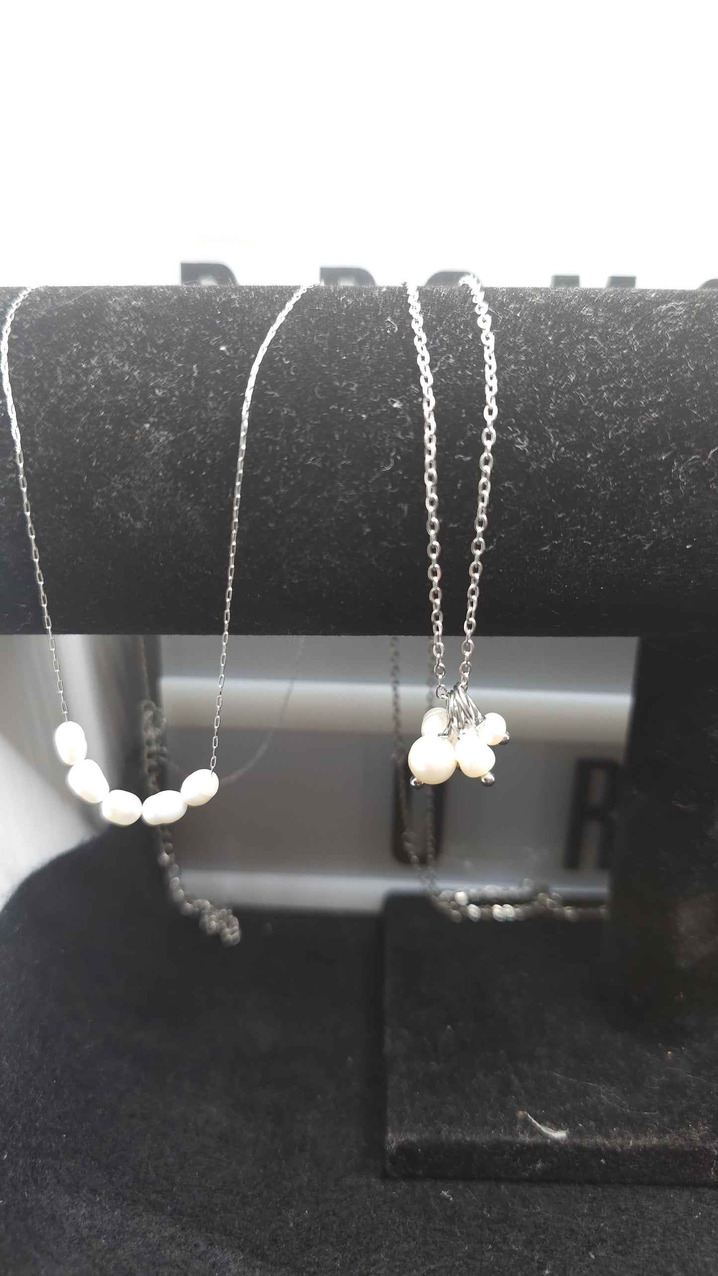 Lustre and steel Necklaces